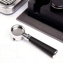 1pc 51mm 2 Ears Stainless Steel Bottomless Naked Portafilter, Professional Espresso Replacement Handle Compatible With EC200, EC221, EC0310, EC0311, EC330 Coffee Machines - Multicolor - View 6