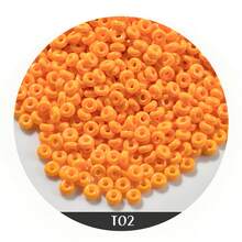 4mm-720pcs Disc Coin Donut Ring Beads,Abacus Disk Stone Beads Loose Spacer Gemstone Seed Beads For Jewelry Making DIY Bracelet Necklace Earrings - 4mm-720pcs - View 4