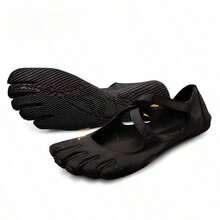 FiveFingers Pink Mesh Ballet Flats: Breathable Barefoot Comfort With Stylish Split-Toe Design - Black - View 1