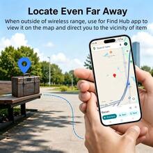 RSH 2件組 Android 智慧追蹤標籤,相容 Find Hub APP,可更換電池,磁吸外殼,適用於汽車、自行車、鑰匙、錢包的無線定位器 - 彩色 - 查看 5
