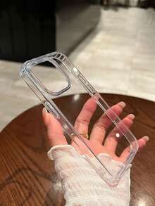 Casing Pelindung Belakang Ultra Tipis Anti Guncangan Anti Gores Anti Benturan Kompatibel dengan iPhone 17 Air 16 15 14 Plus 13 12 11 XR XS X 7 8 Pro Mini Pro Max - Clear - View 1