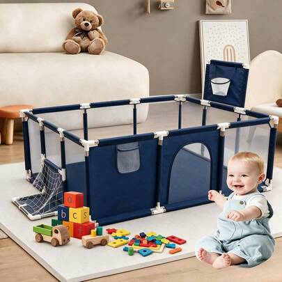 Children's Playpen With Pull Rings Baby Safety Fence Kids Ball Pit Playpen For Babies Baby Playground