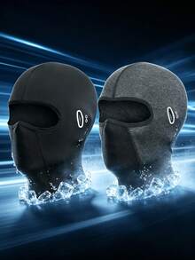 1pc/2pcs Unisex Solid Color Nylon Balaclava Headwear Set, Single Hole Full Face Mask For Cycling, Suitable For Daily Wear And Outdoor Activities - Multicolor - View 10