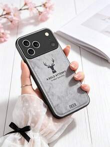 1件裝豪華皮革全覆蓋鏡頭防震防刮鹿紋手機殼，相容 Galaxy S26、S25、S24、S24Plus/S24+、S24Ultra、S24FE、S20、S21、S22、S23，相容 iPhone 11/11 Pro/11 Pro Max/12/12 Pro/12 Pro Max/13/13 Pro/13 Pro Max/14/14 Pro/14 Pro Max/15/15 Pro/15 Pro Max/16/16 Pro/16 Pro Max/iPhone16E，具握感軍規級防震保護矽膠殼 G04/G05/G13/G14/G15/G22/G24/G32/G60/G85 - 灰色 - 查看 3
