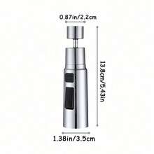 360° Universal Rotating Faucet Extender Aerator, Flexible Waist Design Anti-Splash Faucet Nozzle, 3 Modes Kitchen Sink Sprayer - Multicolor - View 6