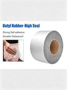 1 Roll Heavy Duty Waterproof Aluminum Foil Tape - Ultra Durable, Heat Resistant, Insulating, Leak-Proof, Rust-Proof, Instant Sealing, Suitable For Pipes, Water Pipes, Roofs, Walls And Pool Repair - Multicolor - View 8