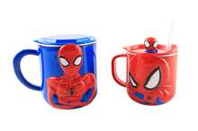 Monogram 1pc Officially Licensed Stainless Steel 3D Shaped Mug, Cute Cartoon Mug, Large Capacity Stainless Steel Straw Cup, Ergonomic Easy-Grip Design, Suitable For Water, Coffee, Milk And Juice, Perfect Birthday And Christmas Gift - Multicolor - View 6
