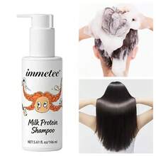 Immetee Milk Protein Shampoo 166ml Melembapkan Secara Mendalam, Membersihkan dengan Lembut, Halus dan Nyaman, Cocok untuk Semua Jenis Rambut, Tekstur Ringan, Cocok untuk Semua Jenis Rambut, Baik Kering Maupun Berminyak, Untuk Mencapai Hasil Optimal, Membuat Rambut Lebih Berkilau, Hadiah Sempurna untuk Pacar - Shampoo - View 2