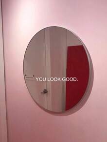 1/3pcs Inspirational Quote "You Look Great" Stickers, Reusable, Electrostatically Attracted, Suitable For Mirrors, Windows, And Home Decor. - Classical Chinese Stickers - View 2