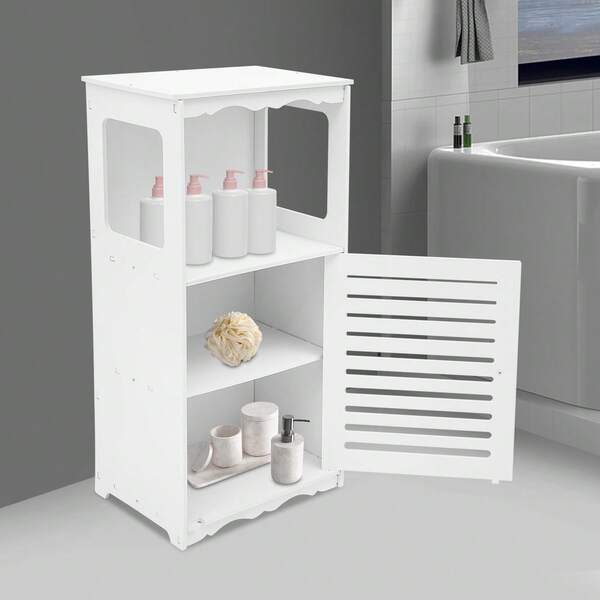 Mobiletto da bagno, Mobiletto da bagno per piccoli spazi, Mobiletto d'angolo a pavimento con