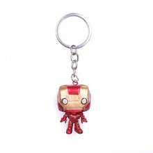 1pc Super Hero Chibi PVC Figurine Keychain Set, 3D Figurine Keychain, Thor, Thanos, Large Size Pendant, Suitable For Car Keys, Bags, Birthday Party Gifts - Multicolor - View 1