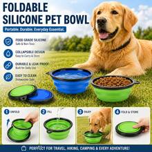 3PCS Dog Cat Portable Bowl Foldable Silicone Pet Food Water Bowl Compact Lightweight Durable Easy Clean Travel Pet Accessory Space Saving Collapsible Feeding Dish For Walking Hiking Camping Vacation Outdoor Daily Use Reusable Portable Pet Feeding - Multi-color - View 10