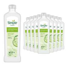 Simple Kind To Skin Refreshing Bath Soak Cucumber Extract Sensitive Skin Care Set Of 12 X 1L Bottles - Lavender - View 1
