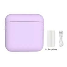 PRINHSJI Mini Printer, Portable Thermal Inkless Sticker Printer, 200Dpi, USB Rechargeable, For Study Notes, Pictures, Photos, Journals, DIY, Compatible With IOS & Android - Multicolor - View 14