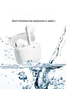 True Wireless Stereo TWS Earbuds, Stable Bluetooth Pairing, Built‑In Microphone, Touch Control, Long Battery Life, Comfort In‑Ear Fit For Music & Chat - White - View 1