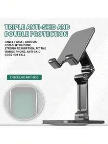 1pc Desktop Phone Stand, Portable, Height Adjustable & Foldable, Universal For Phone And Tablet - A - View 10