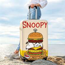 SNOOPY 18-32 英吋行李箱套，個性化卡通動漫行李箱保護套，時尚彈性可水洗行李包套，適用多種行李箱尺寸，彈性防刮行李箱套 - 彩色 - 查看 7