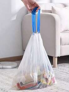 50pcs Multi-Purpose Thickened PE Garbage Bags, Leak-Proof Design, Suitable For Home Kitchen, Restaurant, Hotel, School, Bathroom, Living Room And Other Places, Can Be Used As Household Garbage Bags Or Kitchen Garbage Bags. Product Features - A - View 6