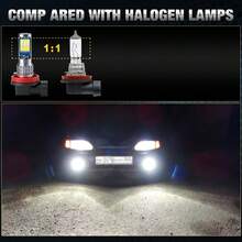 TOAUTO 2PCS H11 LED Fog Lights Bulbs 9005 9006 HB3 HB4 LED Headlight For Car 80W 25000LM White Yellow Auto Headlamps Plug&Play 12V - A - View 5