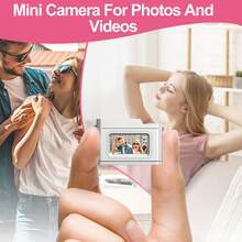 Kamera Digital Mini, Kamera Digital Definisi Tinggi, Kamera Digital Portabel, Kamera Digital HD 1080P, Mendukung Kartu Memori 32GB, Kamera Digital SLR Portabel, Multi-Fungsi Multi-Filter, Cocok untuk Vlogging dan Fotografi Perjalanan, Mainan Kamera Digital (Baterai Isi Ulang 200mA) - X5 (dengan kartu) - View 10