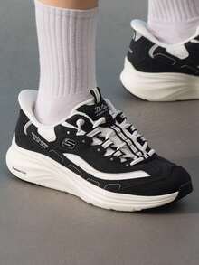 Skechers Zapatos deportivos casuales CONTOUR FOAM para mujer, zapatos ligeros de estilo de vida deportivo y viaje 150412-BKW - Blanco y negro - Ver 2