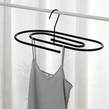 1pc Black Iron Oval Spiral Hanging Rack, Space-Saving Rotatable Bedding & Blanket Drying Rack, Suitable For Balcony And Laundry Room - View 6