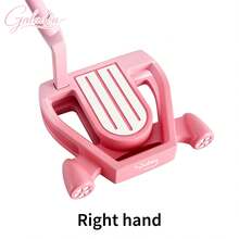 WUDAY Pink Hollow Golf Putter, Left/Right Handed Optional, High Aesthetic Fresh Pink Appearance, Three-Line Alignment Aid, Hollow Weight Structure Enhances Stability, Grooved Face Increases Friction, Ergonomic Design For Women - Pink - View 8