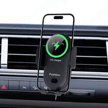 Car Air Vent Phone Navigation Mount, Suitable For New Year And Birthday Gifts, Electric Phone Holder With Touch Open/Close Function, Car Wireless Charger, No Camera Obstruction, 360° Rotation And Adjustable Angle, Supports Horizontal And Vertical Use - Compatible With Apple, And More, Car Wireless Charging Mount - S11 - View 6
