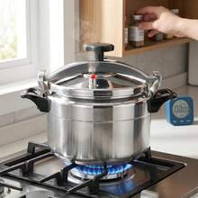 11qt Stainless Steel Pressure Cooker Large Capacity Pot For Family Meals Induction Gas Stove Compatible Silver - View 7