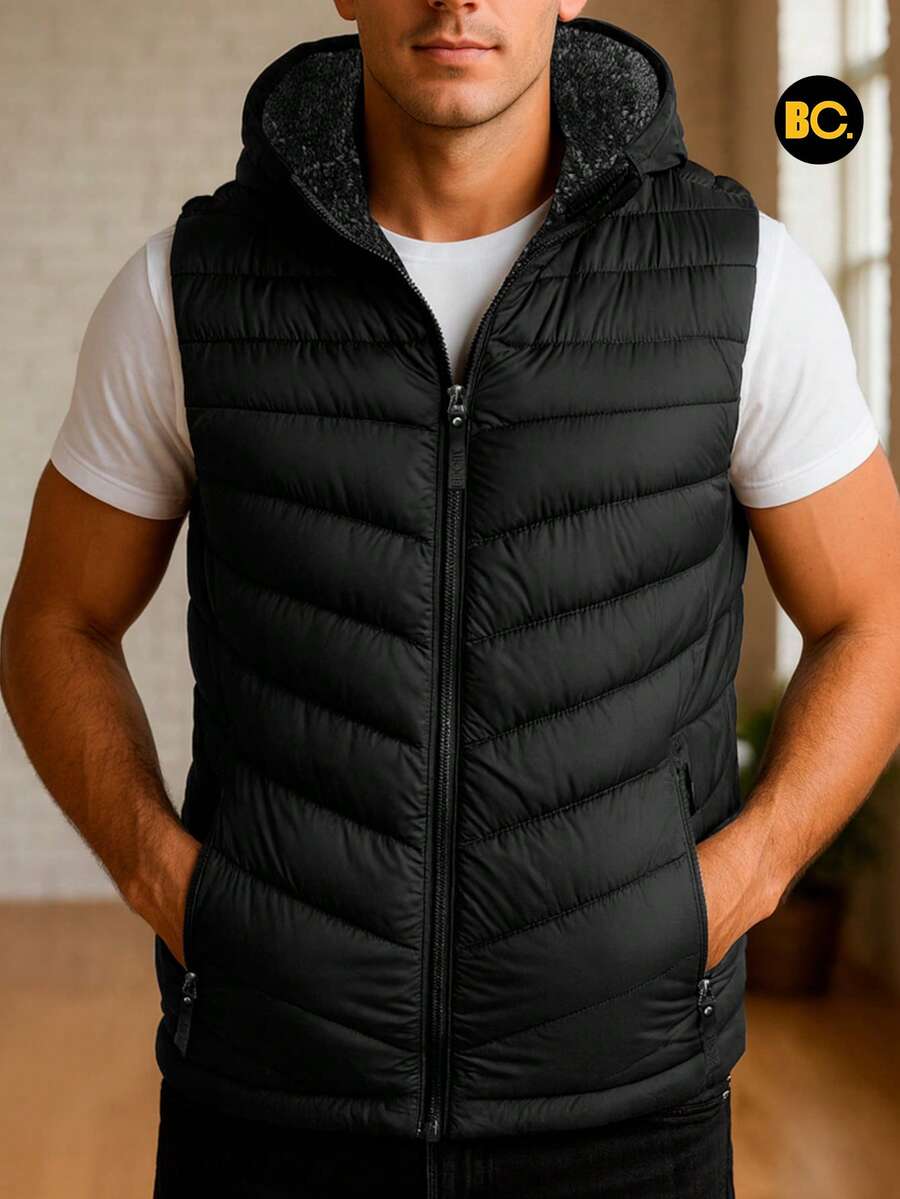 Big City Light Padded Men's Vest - Black - View 1