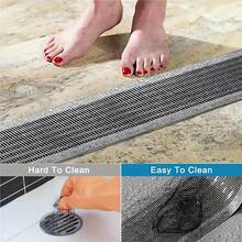 1 Roll 157.48inch Floor Drain Filter, Self-Adhesive Mesh Sticker, Trimmable Shower Drain Plug Protector, Easy Clean Hair Catcher, For Bathroom Kitchen Sink, Anti-Clogging Accessories - A - View 6