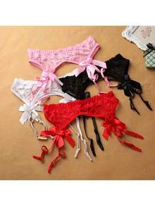 1 chiếc đai garter ren nơ mỏng gợi cảm, quyến rũ - Nhiều màu - Xem 3