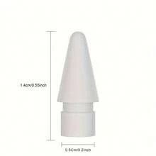 Kompatibel dengan Stylus Generasi ke-1 dan ke-2, Ujung Apple Pencil, Ujung Konversi Tanpa Kertas, Ujung Jarum, Ujung Tulis dan Gambar Tahan Aus, Komponen Pengganti Peredam Anti-Selip, 2 Buah/Set Ujung 6 Buah - MultiWarna - View 3