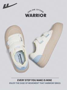 Warrior Women's Board ShoesSpring And SummerComfortable Modest Style Casual Yet Sleek Sneakers Applicable Throughout The Year Wear-Resisting All-Day Wear Training Sneakers Running Shoes - Beige/Light Blue - View 5