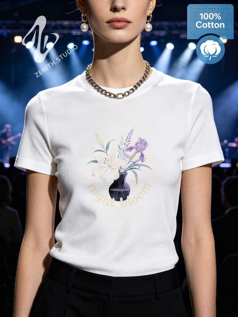 Women T-Shirts - 白色 - 查看 1