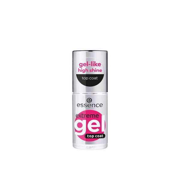 Essence Top Coat Em Gel Extremo 01 Gloss To Go 8ml - Acabamento Brilhante, Sem Lâmpada UV