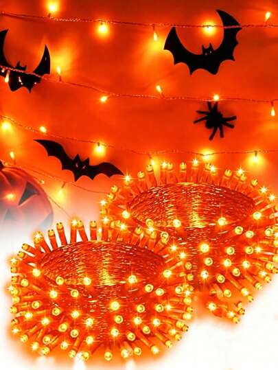 1pc Halloween LED Decorative Light Strip, Holiday Party Decoration Light, Halloween Festival Atmosphere Home Decor, Indoor Wall Decoration, Scary Eerie Atmosphere Decoration, Outdoor Yard Festival Atmosphere Decoration Supplies