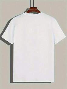 Camiseta Unisex de Algodón Puro para Hombre y Mujer, Estilo , Peso Máximo 200 G/M², Camiseta con Gráfico Minimalista de la Letra ICON, Suave y Transpirable para Uso Casual y Formal - Blanco - Ver 2