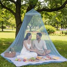 1pc Mosquito Net, Outdoor Camping Tent, Princess Dome Canopy, Indoor/Outdoor Universal, Fully Enclosed Round Dome Design, Insect-Proof, Easy To Install, Suitable For Outdoor Camping And Home - Dome Mosquito Net - View 10