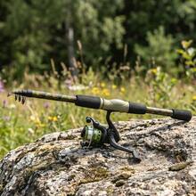 KecchKrezing New Camouflage Fishing Rod And Reel Set With Pre-Installed Reel, Compartment Accessory Box And Storage Bag, Freshwater Travel Fishing Gear, Summer Outdoor Gift Combo - Green - View 6