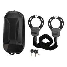 Motorcycle Bike Electric Scooter Lock With Key 60cm Chain Lock Anti Theft W/Bag - Black - View 1