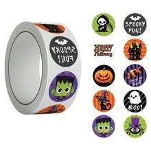 500 piezas de pegatinas de calabaza y fantasma de Halloween para decoración, álbum de recortes, diario, planificador, equipaje, guitarra, patineta, exhibición de ventana, regalo de Halloween - Halloween - Ver 1