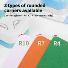 3-In-1 Multifunctional Corner Rounder, R4 Corner Cutter Tool, Paper Photo Corner Rounder, Laminated Corner Trimmer, Card Angle Cutter, Effortless Punching And Cutting Tool, Suitable For Cards, Photos, DIY Crafts, Can Cut Straight And Round Corners, School Supplies, Christmas Gift, Stationery Back To School, Back To School, School Supplies - A - View 5