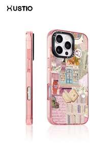 Casing Ponsel Transparan Anti-Jatuh Bahan TPU dengan Motif Rak Buku dan Huruf, Pelindung Benturan Kamera, Cocok Sebagai Hadiah Liburan untuk Pasangan dan Teman, Kompatibel dengan Ponsel Apple XS/XS Max/XR/11 12 13 14 15 16 Pro/Pro Max/14 15 Plus/17 16 Pro Max - MultiWarna - View 2