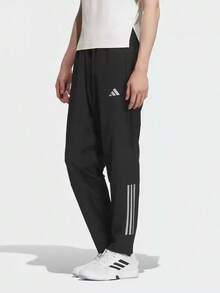 Adidas Celana Olahraga dan Kebugaran Pria GYM+ 3S PNT Woven Terbaru yang Bernapas - Hitam - View 1