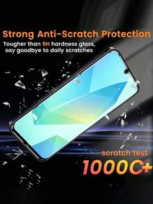 4 件装 Galaxy A16、S20FE、A72、A71、A55、A54、A53、A35、A34、A33、A32、A36、A31、A17、A16、A15、A14、A13、A12、A51、A50S、A25、A24、A30S、A20S 智能手机钢化玻璃屏幕保护膜 - 無色 - 查看 4