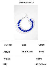1pc/Fashion Minimalist Old Money Style Solid Color Handmade Beaded Necklace, Suitable For Women's Daily Commute And Date, Atmospheric Gift - Multicolor - View 20
