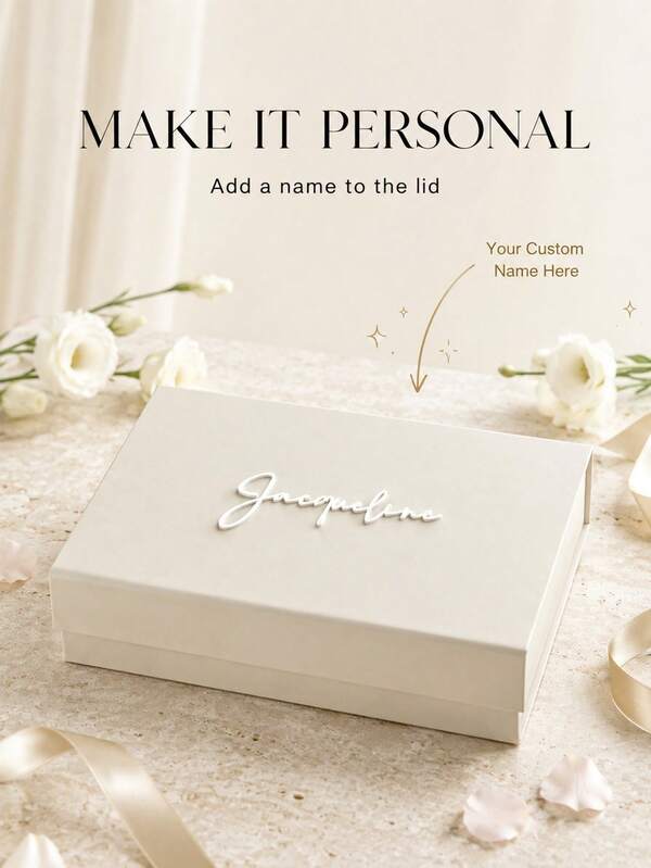Personalized Gift Box With Lids ,Custom Name Gift Box, Personalized Custom Text Wedding Gift Box, Personalized Magnetic Folding Storage Box, Bridesmaid Gift Box,Groomsmen / Bridesmaid Box / Bridesmaid Proposal Box/ Maid Of Honour Box /Wedding