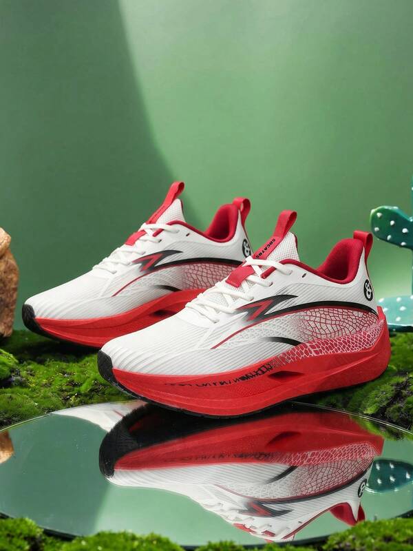 Men's Running Shoes, Ultra-Lightweight Casual Sports Shoes, Soft Sole Shock-Absorbing Carbon Plate, Suitable For Running, Tennis Shoes, Plus Size Casual Walking Fitness Shoes - Perfect Sports Shoes For Outdoor Adventure, Ideal Choice For Sports Enthusiasts.