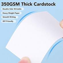 50/100 Blank White Cardstock Small Cards - Word Cards/Bookmarks/Message Cards/Flashcards/Postcards - DIY Minimalist Cards - View 9